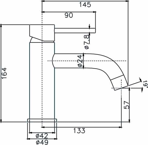 Ideal Basin Mixer (Brushed Gun Metal)