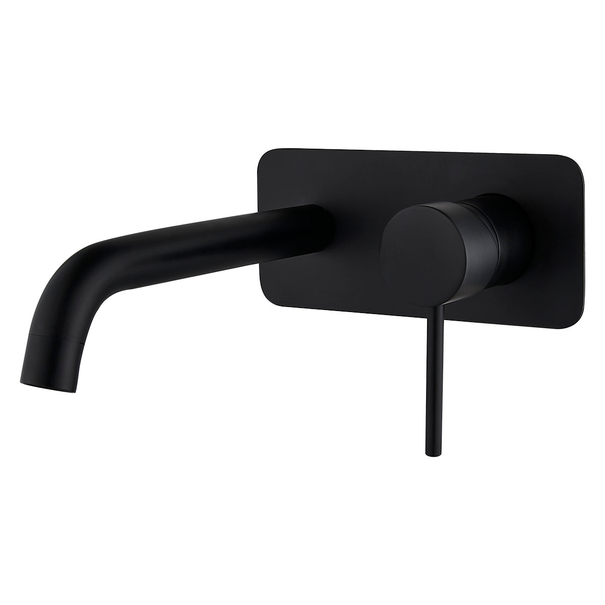 IDWS2 (B) / Ideal Wall Mixer With Outlet (Black) - Hellycar Black Bath Taps Wall Mounted - Black Wall Mounted Basin Mixer Tap