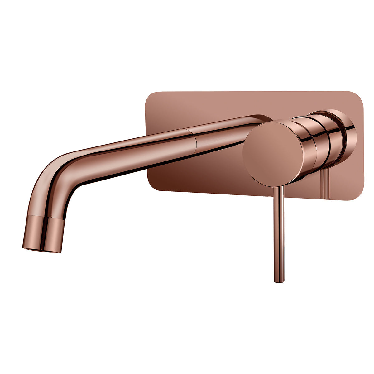 IDWS2 (RG) / Ideal Wall Mixer With Outlet (Rose Gold) - Hellycar Rose Gold Mixer Tap - Rose Gold Bathroom Tap