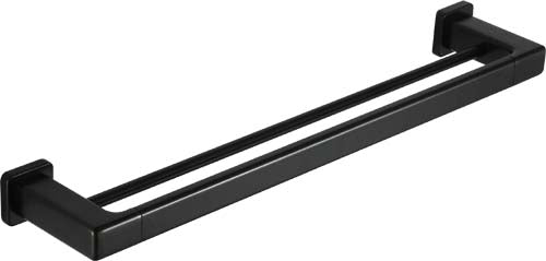 BA812800 (B) / Robert Double Towel Rail - 800mm (Black)