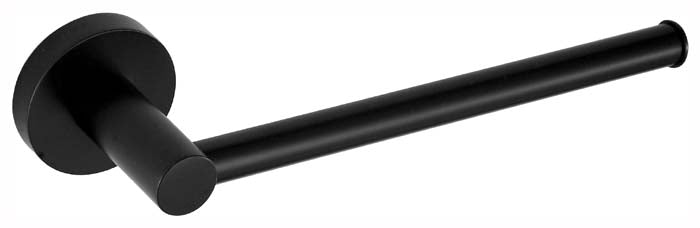 BA853 (B) / Ideal Hand Towel Rail (Black) - Hellycar Classic Round Design in Black