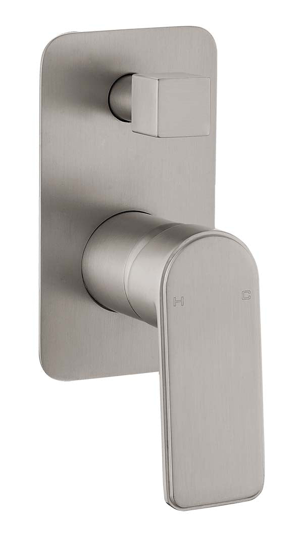 BTWD1 (BN) / Bateau Wall Mixer With Diverter (Brushed Nickel)