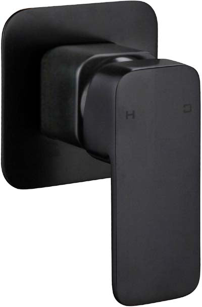 EGW1 (B) / Elegant Wall Mixer (Black) - Hellycar Black Bathroom Mixer Tap - Wall Mounted