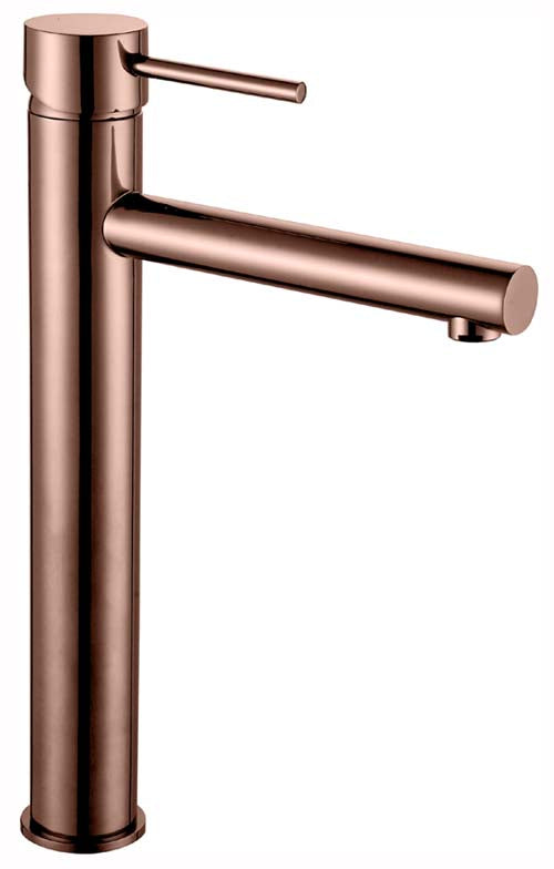 IDB9 (RG) / Ideal High Basin Mixer (Rose Gold) - Hellycar Rose Gold Tall Basin Mixer Tap