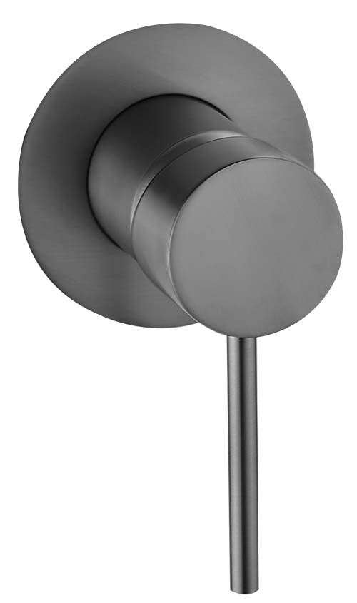 IDW3 (BGM) / Ideal Wall Mixer (Brushed Gun Metal) - Hellycar Pin Lever Mixer Tap - Brushed Gunmetal Tapware