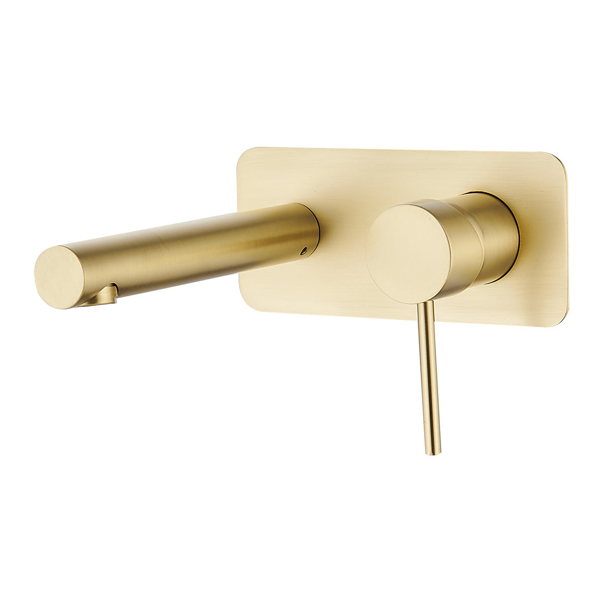 IDWS1 (BG) / Ideal Wall Mixer With Outlet (Brushed Gold) - Hellycar Brushed Gold Wall Mounted Basin Mixer - Bath Mixer