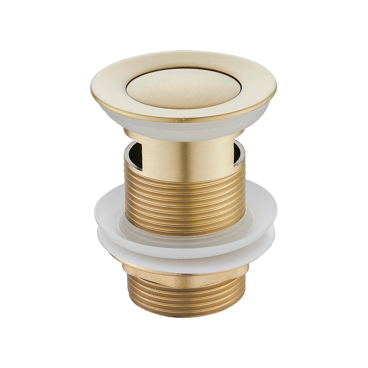 PPW32-2 (BG) / Push Plug Waste With Overflow 32mm (Brushed Gold) - Brushed Gold Push Plug Waste With Overflow 32mm