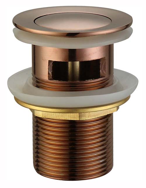 PPW32-2 (RG) / Push Plug Waste With Overflow 32mm (Rose Gold)