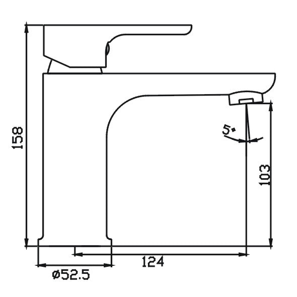 Sleek Basin Mixer