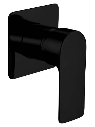 SLW1 (B) / Sleek Wall Mixer (Black) - Tapart Black Wall Mounted Mixer Tap for Bathrooms