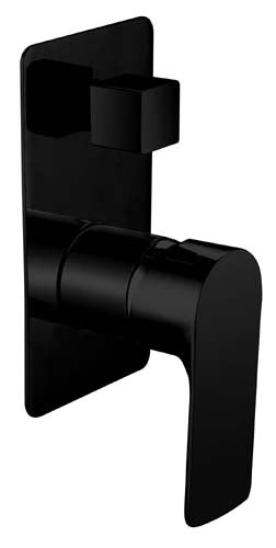 SLWD1 (B) / Sleek Wall Mixer With Diverter (Black)